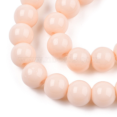 perles de verre opaques de couleur unie(GLAA-T032-P8mm-09)-2
