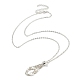 304 Stainless Steel Macrame Pouch Empty Stone Holder for Pendant Necklaces Making(NJEW-JN04382)-1