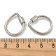 Non-Tarnish 304 Stainless Steel Screw Carabiner Lock Charms(STAS-C092-01B-P)-3