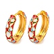 Rack Plating Brass Hoop Earrings(EJEW-C102-46G)-2