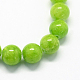 Natural Dyed Yellow Jade Gemstone Bead Strands(G-R271-6mm-Y12)-2