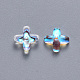 Transparent Spray Painted Glass Beads(GLAA-R211-06-D01)-2