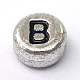 perles de lettre à trou horizontal en acrylique plaqué(PACR-Q099-03B)-2
