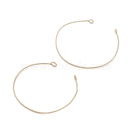 Copper Wire Bracelet Making Accessories, for Jewelry Making, Golden, 0.1cm, Inner Diameter: 2-1/2 inch(6.45cm)(AJEW-JB01101)