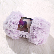 Polyester & Nylon Yarn, Imitation Fur Mink Wool Chunky Yarn, for DIY Knitting Soft Coat Scarf, Lavender, 13mm, about 32.81 Yards(30m)/Skein(X1-PW-WG86474-01)