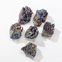 Irregular Natural Colorful Rainbow Quartz Crystal Cluster Crystal Incense Holder, for Home Living Room Office Decor, 30-50g/pc(PW23030609484)