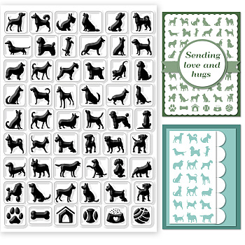 PVC Stamps, for DIY Scrapbooking, Photo Album Decorative, Cards Making, Stamp Sheets, Film Frame, Dog, 21x14.8x0.3cm