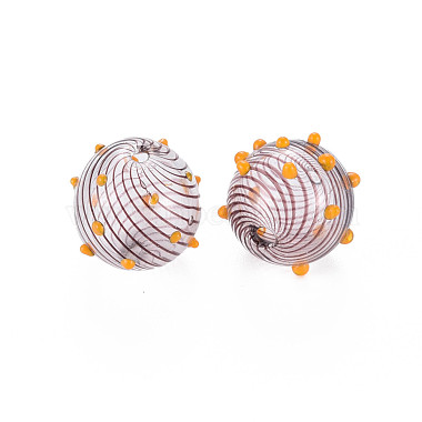 Transparent Handmade Blown Glass Globe Beads(X-GLAA-T012-15)-2