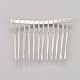 Silver Color Plated Iron Hair Comb(X-PHAR-Q001-1S)-3