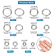 Stainless Steel Open Small Jump Rings For Jewelry Making Diameter 4/5/6/8/9/10mm Wire(STAS-PH0004-01-M)-4