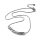 304 Stainless Steel Snake Chain Necklaces(NJEW-I126-01P)-2