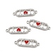 Brass Micro Pave Clear Cubic Zirconia Connetor Charms(KK-E068-VB403-2)-3