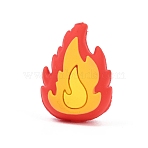 Silicone Beads, Focal Beads, Fire Extinguisher, Orange, 25x18.5x15.5mm, Hole: 2mm(SIL-H009-03A)