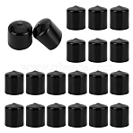 Rubber End Caps, Flexible Bolt Covers, Screw Caps, Thread Protectors, Column, Black, 39.5x36mm, Inner Diameter: 33mm(FIND-WH0111-863A)