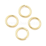 Brass Open Jump Rings, Round, Lead Free & Cadmium Free, Long-Lasting Plated, Rack Plating, Real 18K Gold Plated, 17 Gauge, 12x1.5mm, Inner Diameter: 9mm(KK-Z147-08A-G)