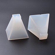 DIY Silicone Molds, Resin Casting Molds, For UV Resin, Epoxy Resin Jewelry Making, For Resin & Dried Flower Jewelry Making, Trapezoid, White, 67x67x67mm(X-AJEW-F030-01-60x60mm)