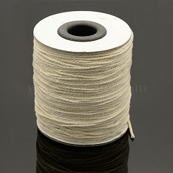 Round Cotton Twist Threads Cords, Macrame Cord, Light Yellow, 2mm, about 100yards/roll(300 feet/roll), 4rolls/bag(OCOR-L006-C-15)