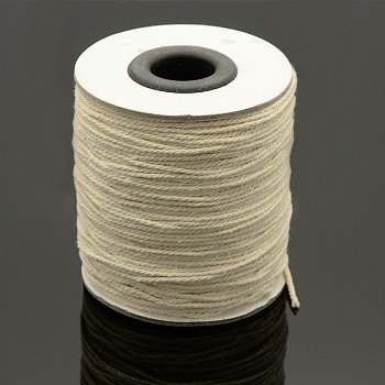 Round Cotton Twist Threads Cords, Macrame Cord, Light Yellow, 2mm, about 100yards/roll(300 feet/roll), 4rolls/bag