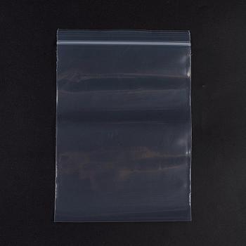 Plastic Zip Lock Bags, Resealable Packaging Bags, Top Seal, Self Seal Bag, Rectangle, White, 22x15cm, Unilateral Thickness: 3.9 Mil(0.1mm), 100pcs/bag