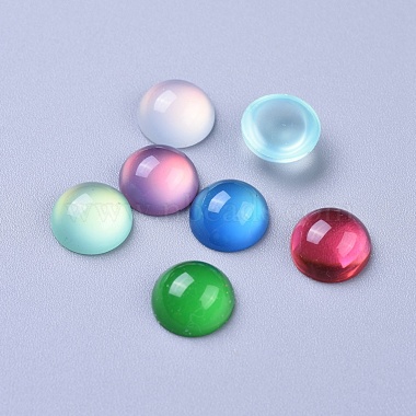 Cabochons en résine translucide(X-RESI-S361-10mm-M)-2