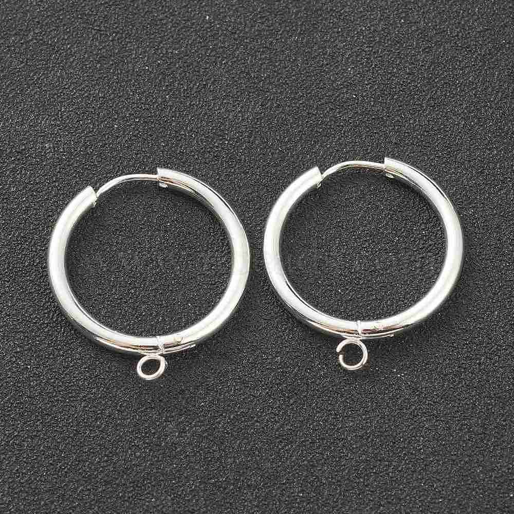Gold Plated Clip-On Jewellry Converted Earring Loop Finding 10x5mm 20 x Silver 