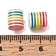 Transparent Rainbow Stripe Opaque Resin Beads(RE-CBA0A57-12B)-3