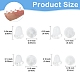 300Pcs Plastic Ear Nuts(KY-YW0001-78A)-3