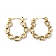 Rack Plating 304 Stainless Steel Hoop Earrings for Women(EJEW-Z026-24G)-1