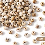 50g Resin Beads, Imitation Shell Beads, Flower, 7x5mm(RESI-YW0004-30B)