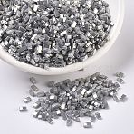 MIYUKI Half TILA Beads, Japanese Seed Beads, 2 Hole, (HTL443) Opaque Gray Luster, 5x2.3x1.9mm, Hole: 0.8mm, about 250pcs/10g(X-SEED-J020-HTL443)