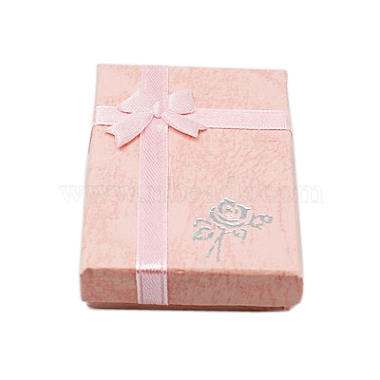 Pink Rectangle Cardboard Pendant Box
