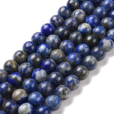 Natural Lapis Lazuli Beads Strands(G-E483-17-10mm)-1