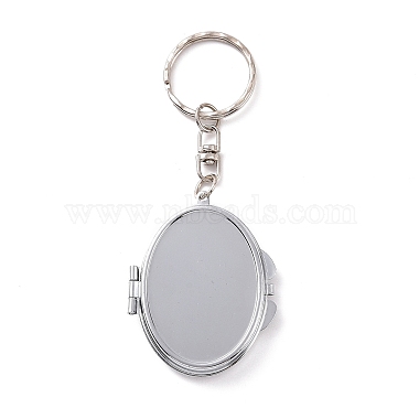 Iron Folding Mirror Keychain(DIY-D079-01C)-2