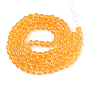 Baking Paint Glass Beads Strands(DGLA-Q023-8mm-DB47)-2