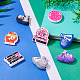 8Pcs 8 Styles Cheer Theme PVC Plastic Beads(FIND-TA0008-71)-6