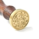 Timbre de sceau de cire en bois bricolage(AJEW-WH0131-253)-1