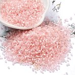 Imitation Cat Eyes Glass Seed Beads, Dyed, Cylinder, Pink, 1.6x1.3mm, Hole: 0.8mm, about 1333pcs/10g(X1-SEED-H003-03A)