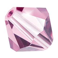 Preciosa&reg Crystal Beads, Czech Crystal, Bicone(451 69 302 Rondelle), 20020 Light Amethyst, 3mm, Hole: 0.8mm(Y-PRC-BA3-20020)