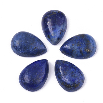 Natural Lapis Lazuli Cabochons, Teardrop, 14x10x5mm