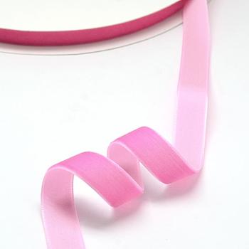 3/4 inch Single Face Velvet Ribbon, Hot Pink, 3/4 inch(19.1mm), about 25yards/roll(22.86m/roll)