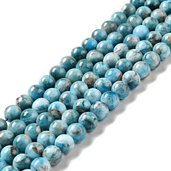 Natural Apatite Beads Strands, Round, 8mm, Hole: 0.9mm, about 51pcs/strand, 14.96 inch(38cm)