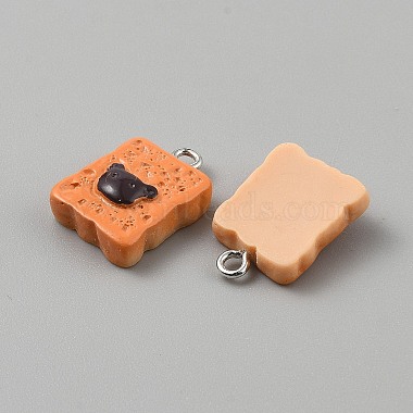 10Pcs Opaque Resin Pendants(CRES-WH0017-06D-P)-2