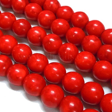 Perles en howlite synth&eacute;tique(TURQ-G609-12mm)-1