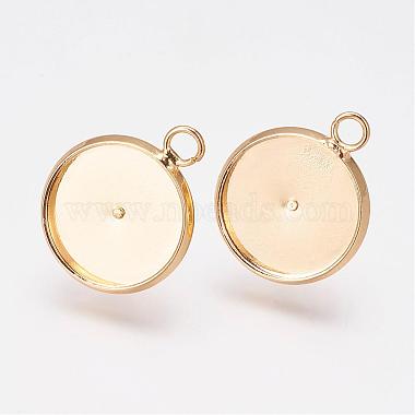 Real Gold Plated Brass Stud Earrings