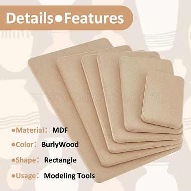 6Pcs 6 Styles MDF Wood Boards(DIY-BC0014-58)-4