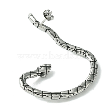 316 Surgical Stainless Steel Cuff Earrings(EJEW-E300-16AS-04)-2