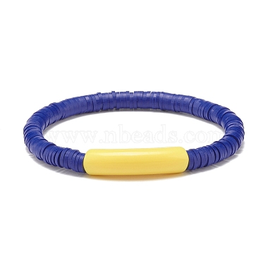 Bracelets extensibles faits à la main en pâte polymère(BJEW-JB07781)-4