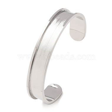 304 Stainless Steel Grooved Bangle Base(SA-CBACA70-03P)-4
