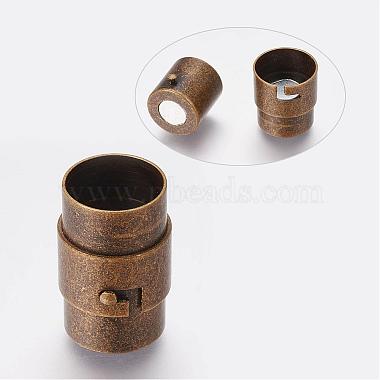 Brass Locking Tube Magnetic Clasps(KK-Q090-AB)-2