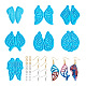 Pet 7Pcs 7 Style Butterfly DIY Pendant Silicone Molds(DIY-MP0001-15)-1